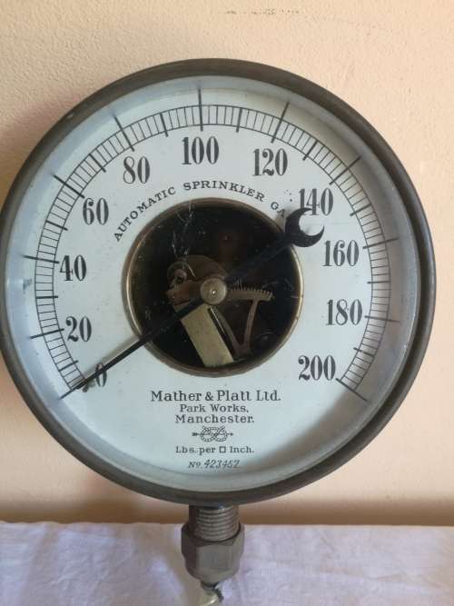 VINTAGE BRASS SPRINKLER GAUGE