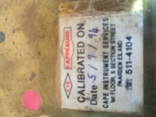 VINTAGE BRASS SPRINKLER GAUGE