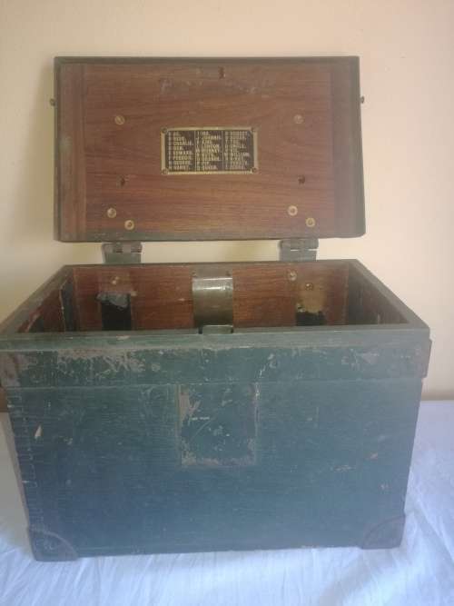 GENUINE VINTAGE BOX FOR FIELD TELEPHONE