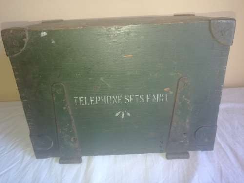GENUINE VINTAGE BOX FOR FIELD TELEPHONE