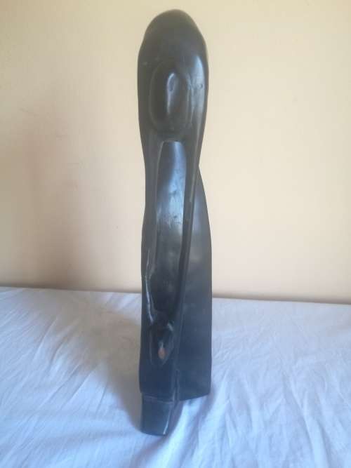 AFRICAN WOODEN MOTHER AND CHILD STATUE