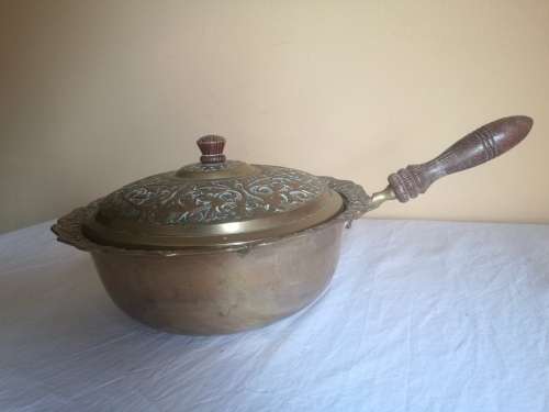 VINTAGE BRASS CHAFING DISH