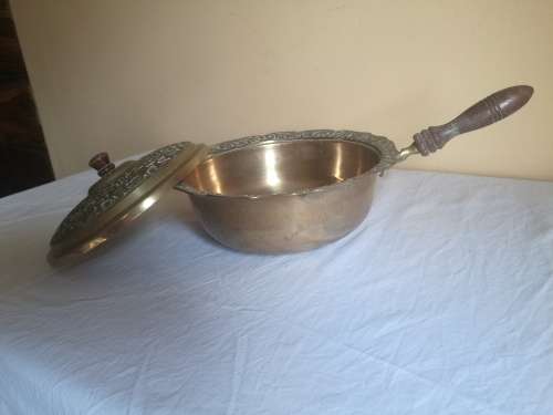 VINTAGE BRASS CHAFING DISH