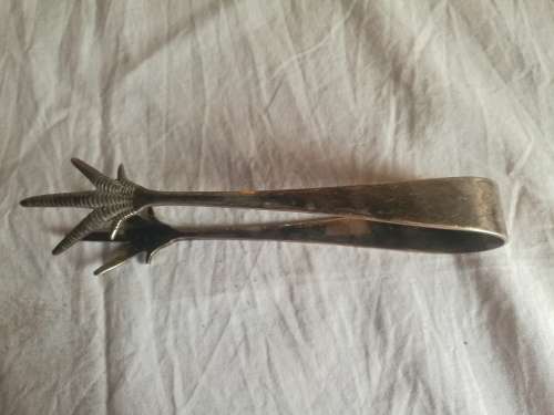 VINTAGE EPNS PLATED ICE BUCKET WITH TONGS