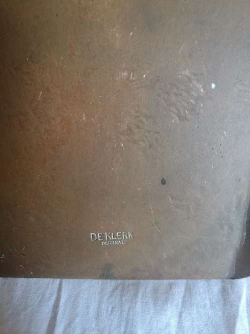 SET OF 2 DE KLERK COPPER FIRESIDE TOOLS