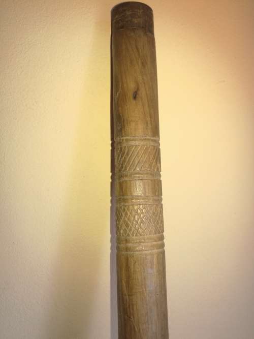 VINTAGE  WOOD SWORD CANE WALKING STICK
