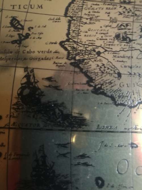 FRAMED LIMITED EDITION NO 131 HAND ETCHED COPY OF MAP OF AFRICA 1606