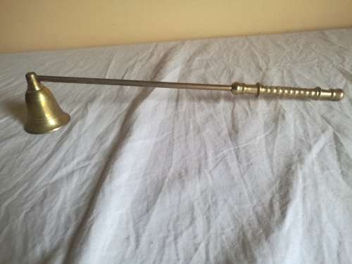 SOLID BRASS CANDLE SNUFFER