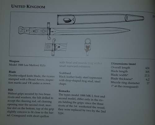 CAPE COLONY 1888 PATTERN BAYONET