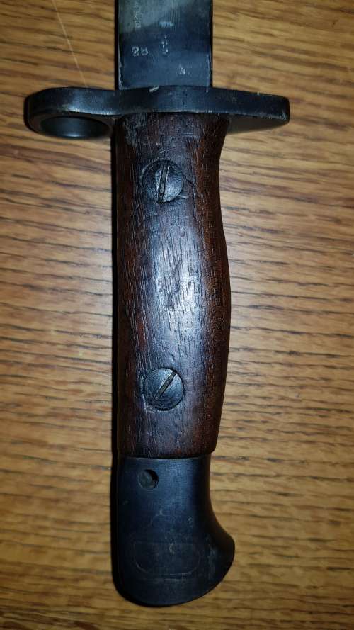 BRITISH 1907 BAYONET USED BY SOUTH AFRICA IN WW2