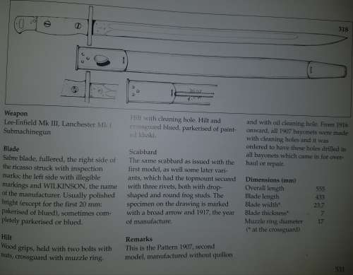 BRITISH 1907 PATTERN BAYONET