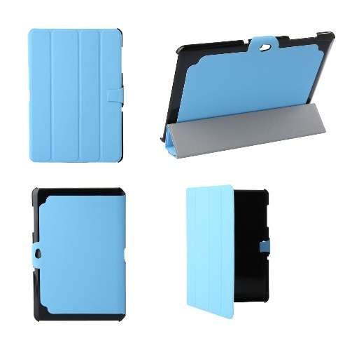 PU Leather Protective Case with Internal Shell for Samsung Galaxy Tab 10.1 P7500 (Blue)