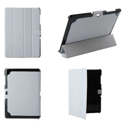 PU Leather Protective Case with Internal Shell for Samsung Galaxy Tab 10.1 P7500 (Grey)