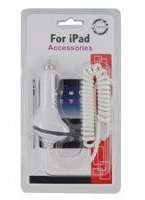 12V Car Charger Adapter for iPad and IPad 2 (White)