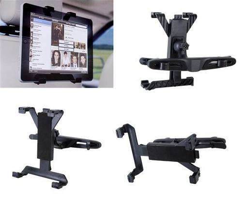 HEADREST MOUNT Durable Plastic for iPad 2 TV,DVD, GPS iPad Ipad 2/Samaung Galaxy/GPS/DVD/MP4 (Black)