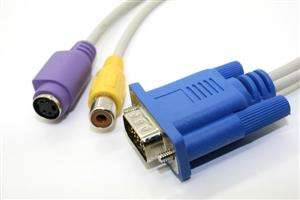 VGA to S-VIDEO RCA Composite Adapter Connector Cable