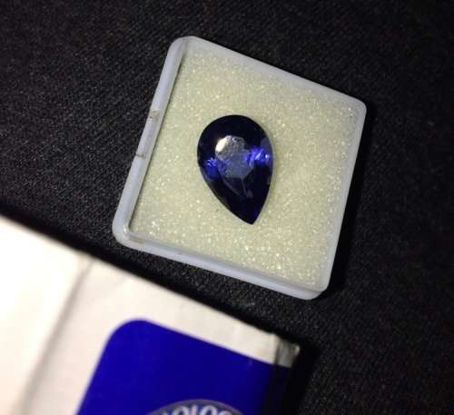 Breathtaking 8carat AAA+++ Natural Tanzanite Pear Cut