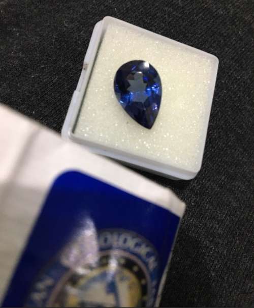 Breathtaking 8carat AAA+++ Natural Tanzanite Pear Cut