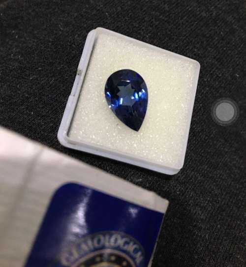 Breathtaking 8carat AAA+++ Natural Tanzanite Pear Cut