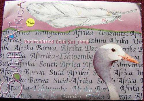 1996 RSA   UNC MINT PACK SET  [BLUE CRANE WITH ENVELOPE]
