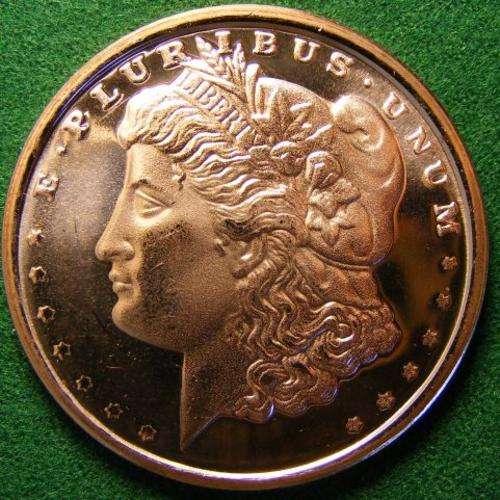 9 USA ONE OZ PURE COPPER MEDALS PROOF FINISH  BEAUTIFUL