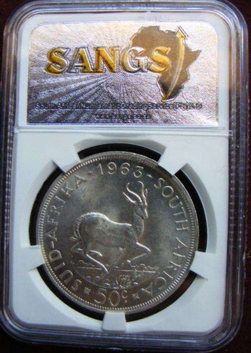 1963 RSA 50C graded   MS61