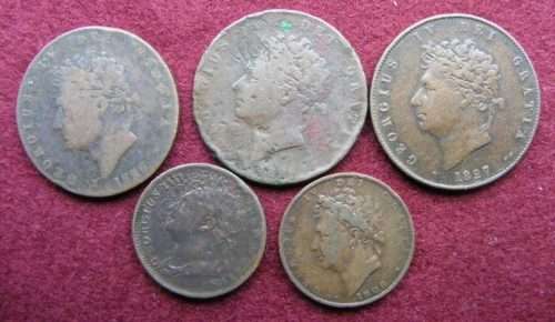 1827 GEORGE  IV  PENNIES.