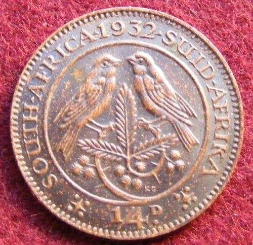 1932  SA UNION FARTHINGS.  VF  RARE WITH LOW MINTAGE OF 105403