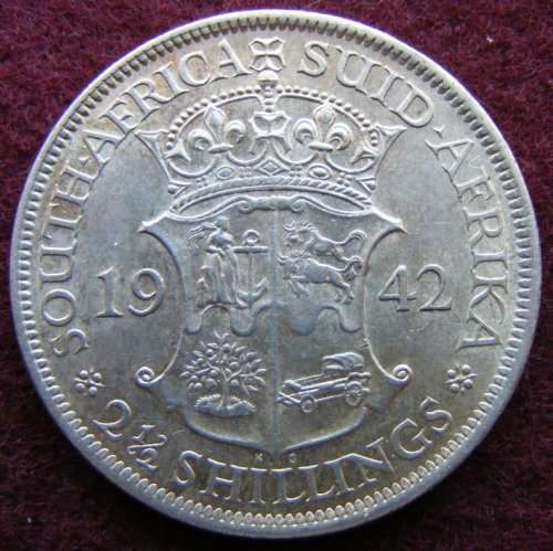 1942 SA UNION HALFCROWN