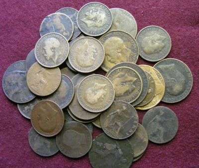 23 VERY OLD BRITISH PENNIES AND HALF PENNIES