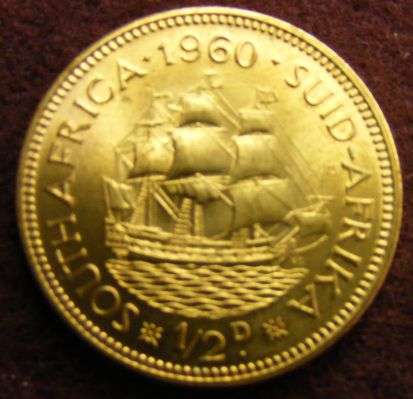 1960 SA UNION  .  B/UNC   HALFPENNY  VERY DIFFICULT TO GET IN THIS CONDITION