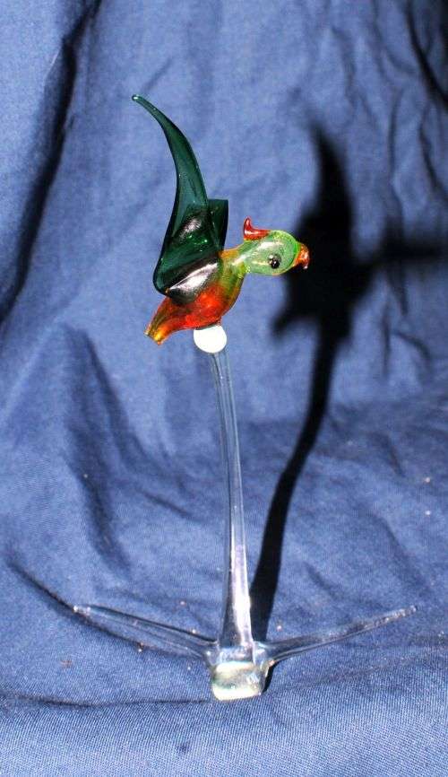 15 FINE COLOURED GLASS ORNAMENTS