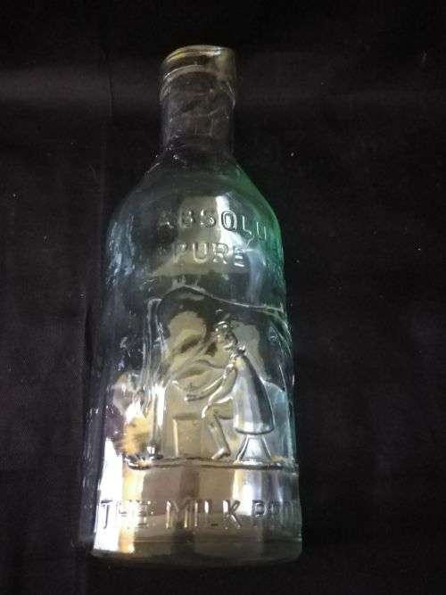 GLASS MILK BOTTLE