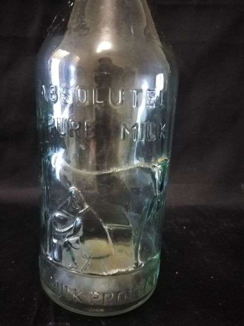 GLASS MILK BOTTLE