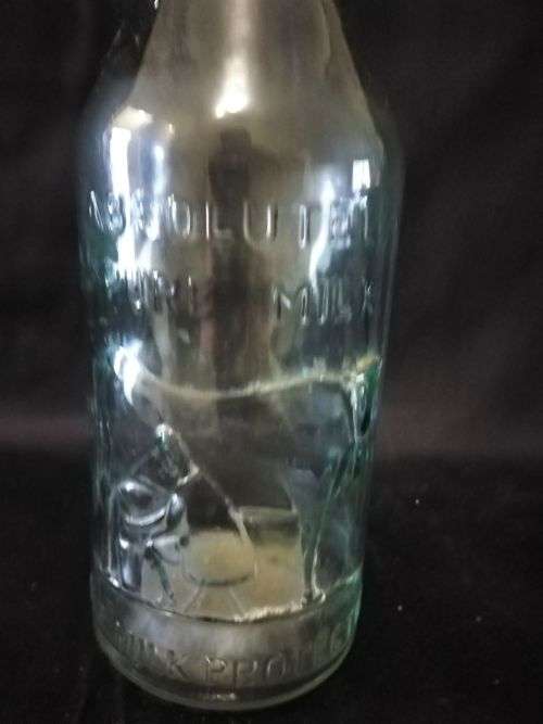 GLASS MILK BOTTLE