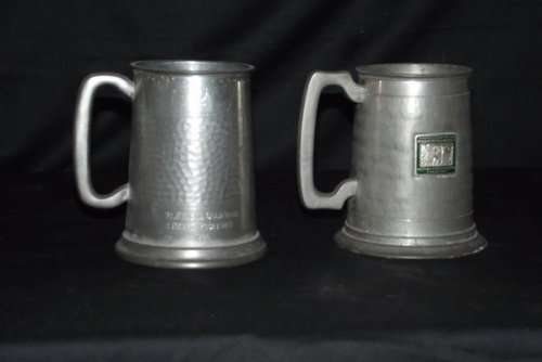 MINE MEMORABILIA PEWTER MUGS