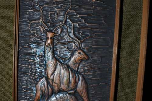 KUDU COPPER PLAQUE  (1PC)