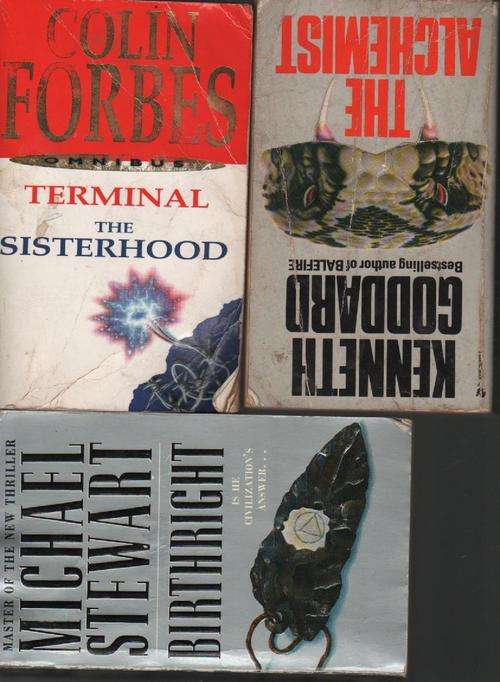 3 Titles by Colin Forbes, Kenneth Goddard and Michael Stewart