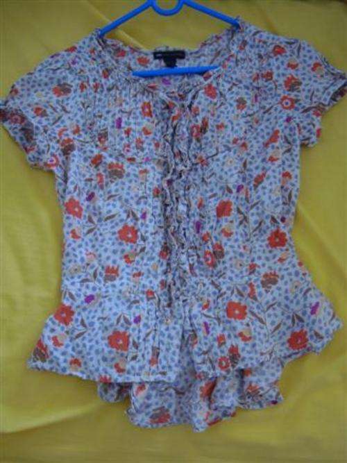 MANGO floral print top&shirt - S size