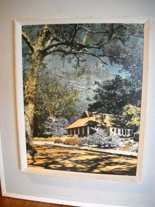 VINTAGE SIGNED COLOUR IN COLOUR PHOTOGRAPH Winelands by Athur English
