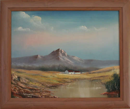 *** ANTHONY NOBLE *** OIL - FRAMED LARGE 850 mm x 710 mm *** LISTED ARTIST