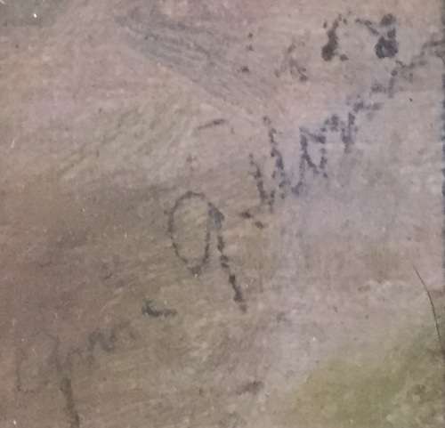 *** ORIGINAL ARTWORK  SCOTLAND (1 of 2) - Old Signed Watercolour - ornate frame