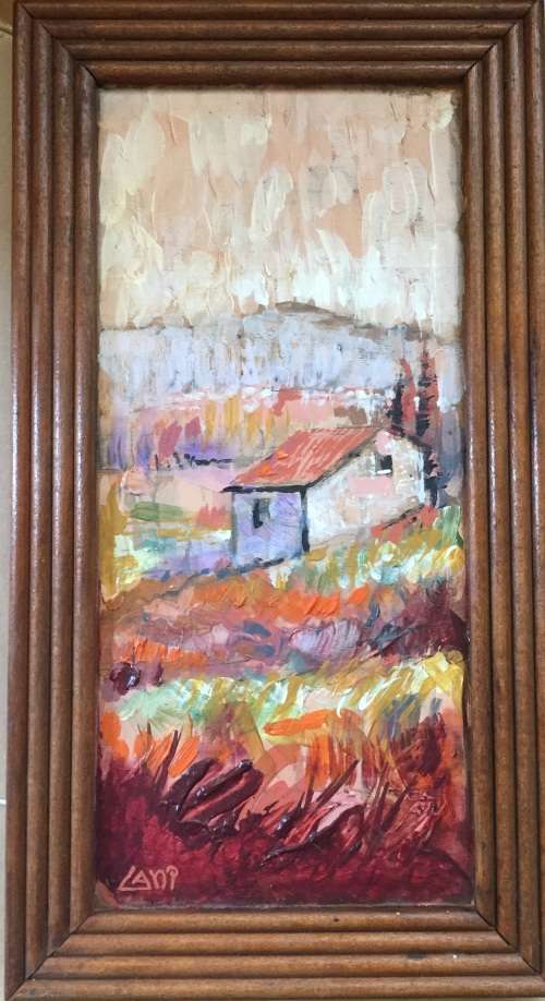 *** LANI*** ACRYLIC *** FRAMED *** 400mm x 210mm (2 available, bid per painting)