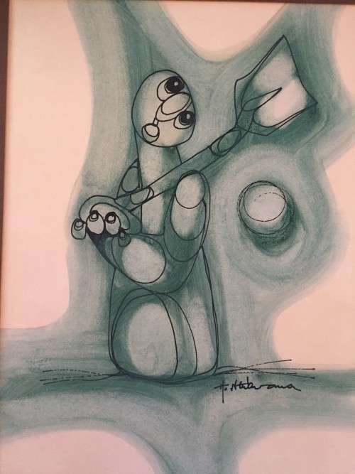 ***HARGREAVES NTUKWANA (1938 - 1998) *** 360mm x 270mm (artwork dimensions) *** BEAUTIFUL *** FRAMED