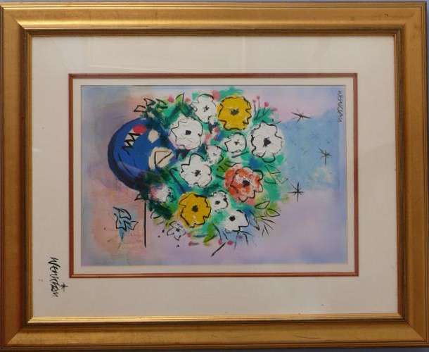 *** MARTIN WENKIDU *** LARGE *** FRAMED *** ORIGINAL