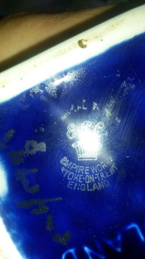 TOKE-ON-TRENT EMPIRE WORKS (ENGLAND) VASE and clock