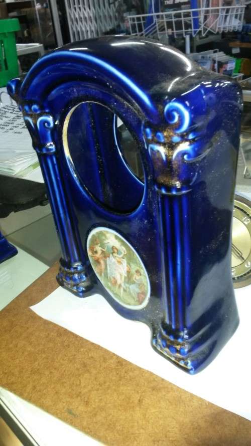 TOKE-ON-TRENT EMPIRE WORKS (ENGLAND) VASE and clock