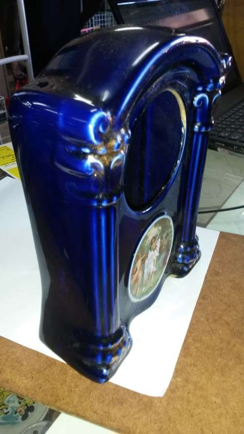 TOKE-ON-TRENT EMPIRE WORKS (ENGLAND) VASE and clock