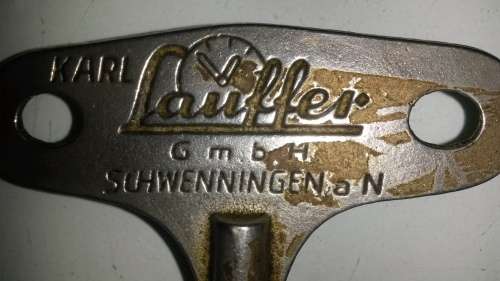 Karl Lauffler mantel clock vintage