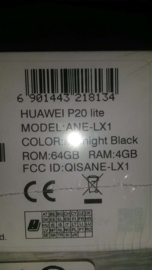 HUAWEI P20 lite (BRAND NEW)